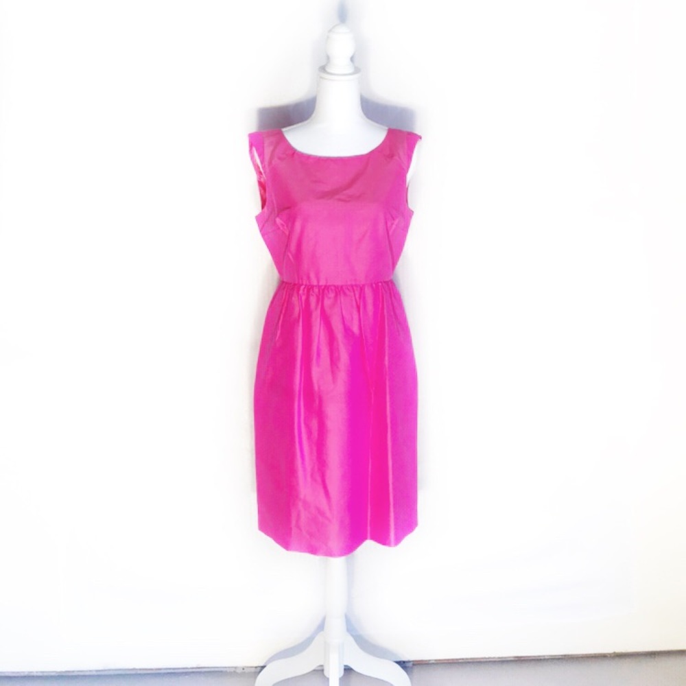 J CREW LUCILLE DRESS IN COTTON SILK FAILLE